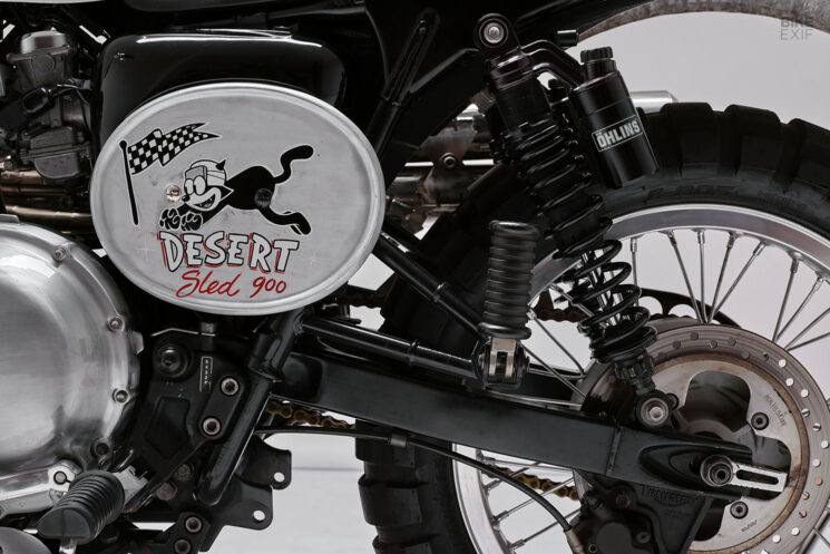 Triumph Scrambler desert sled by Frontwheel Motors