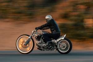 Twin-engine Royal Enfield Classic 650 by CW Zon at Mooneyes 2025
